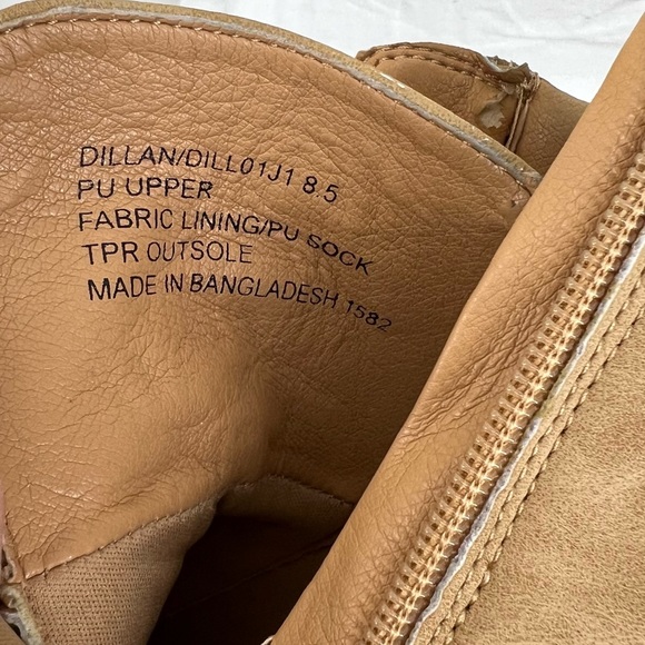 Madden girl womens boots faux  suede brown size 8.5 low heel - Picture 7 of 8